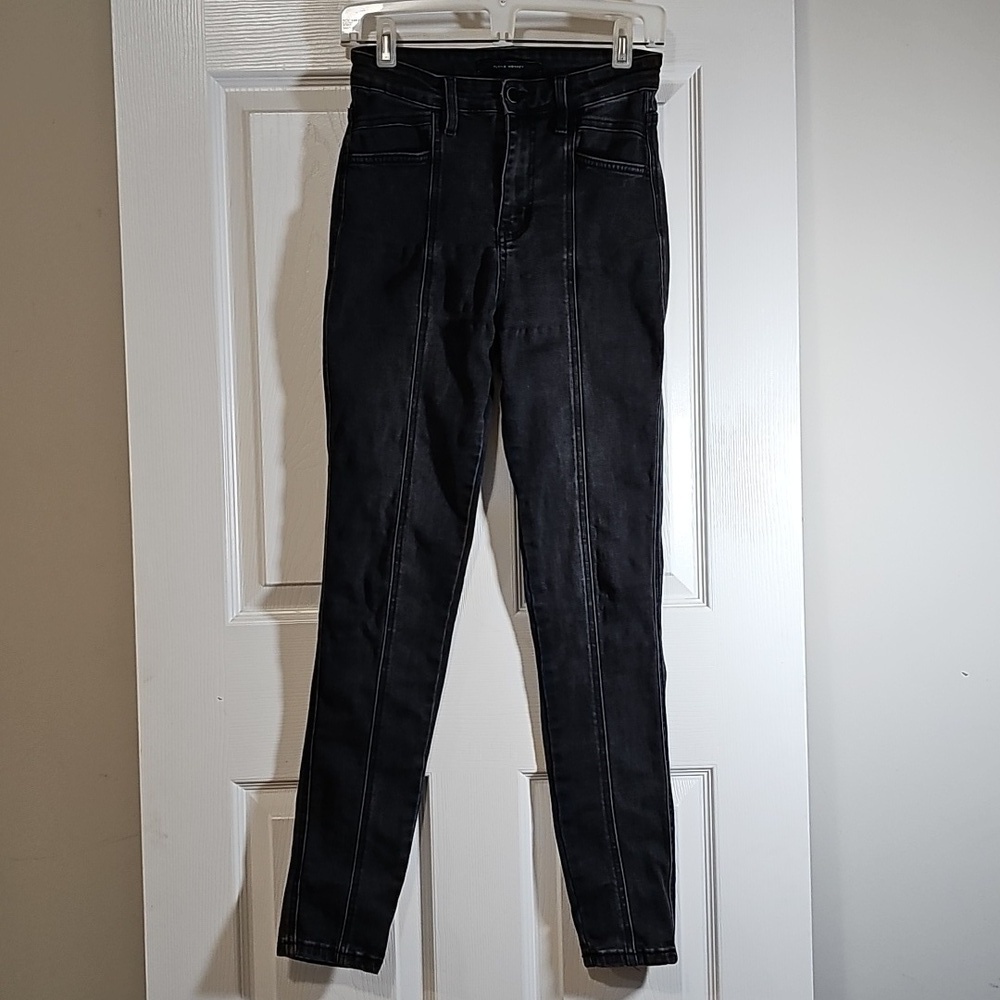 Flying Monkey Black Wash Utra High Rise Skinny Ankle Jeans Size 26